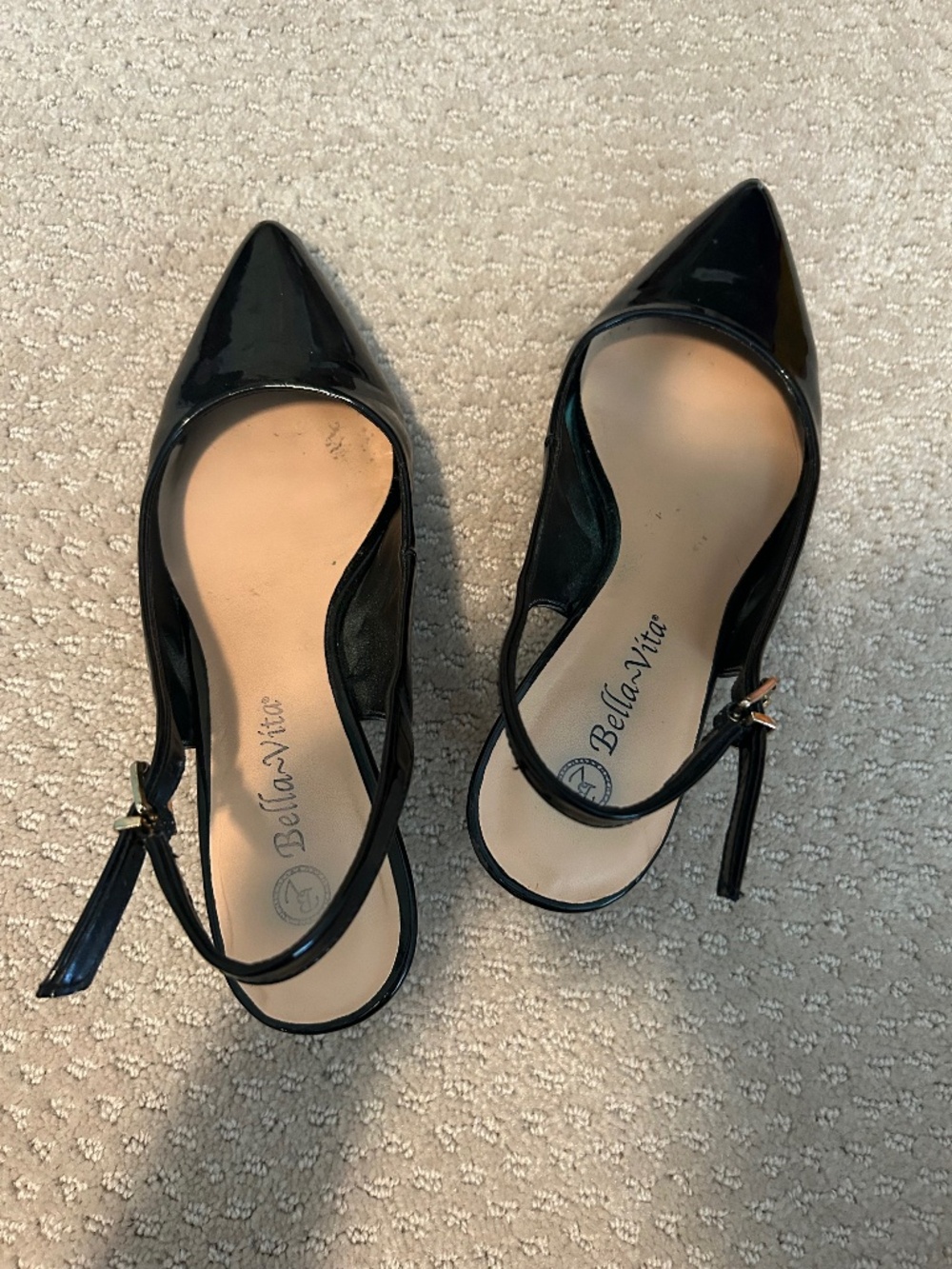 Women’s black kitten heels